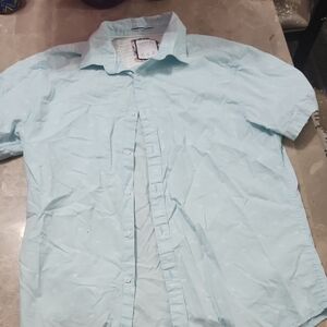 Men's Light Blue Casual Button Down Shirt
